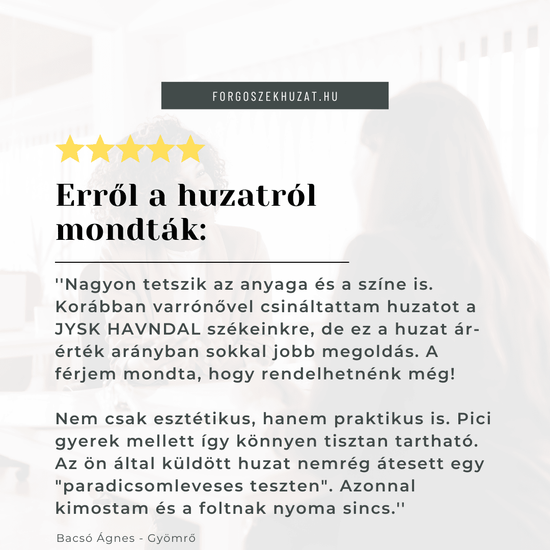 SzékHuzat JYSK HAVNDAL étkezőszékre (fehér)